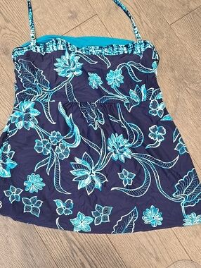 Beach House Turquoise Beach House Bathing Suit  Top